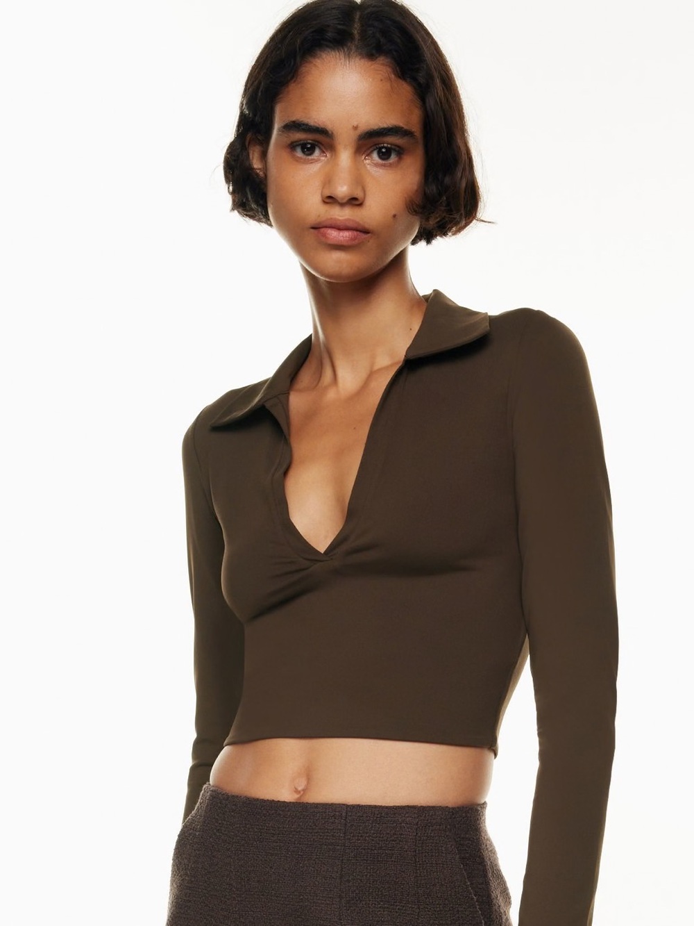 Aritzia Babaton Contour Polo Longsleeve